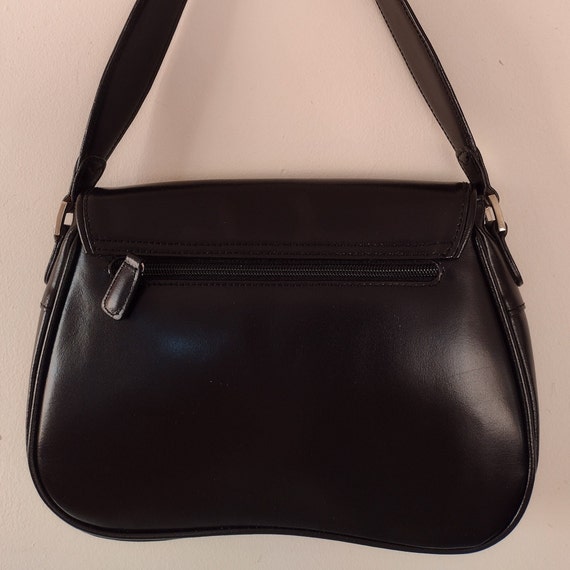 Vintage M. London Italian  Black Leather Purse.  … - image 7