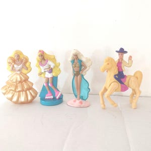 Barbies de la Cajita Feliz de McDonalds de época. Barbies coleccionables de 1992. Mattel Inc. Fabricadas en China.