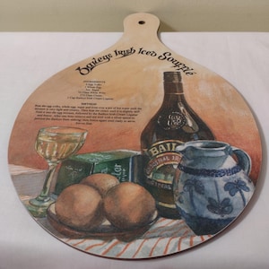 Vintage Irish Made Melamine Chopping Board. Irish Traditional Recipe . Collectable Series. Size 13&quot; Tall, 9&quot; Wide.