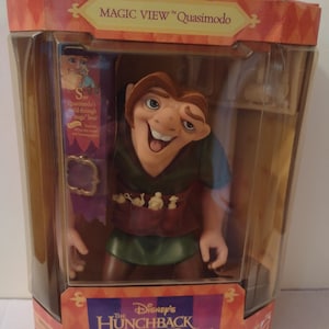 Vintage Disney Klokkenluider van de Notre Dame.  Magic View QUASIMODO 1995. Originele doos.