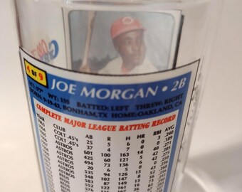 McDonalds 1973 Toops Original Joe Morgan Collectible Drinking Glass. Size 6  Tall