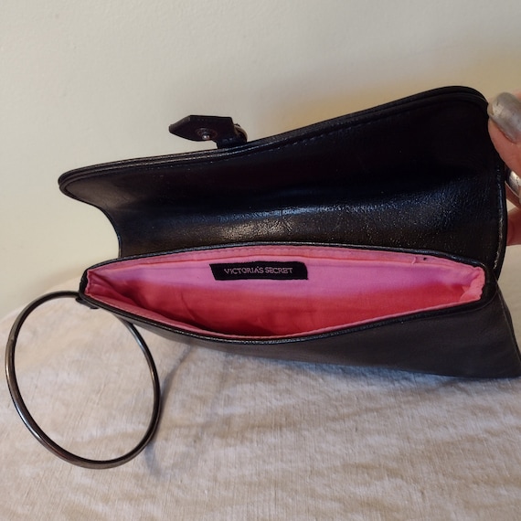 Vintage Victoria Secret Small Leather Bag Round Me