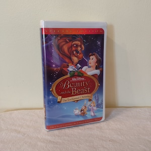 Vintage VHS Special Edition Movie 1997. Disney Beauty/Beast.  Enchanted Christmas. Good Condition.