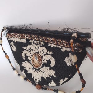 Vintage Mary Frances Beaded Shoulder Bag. Multicolor. Made In Philippines.