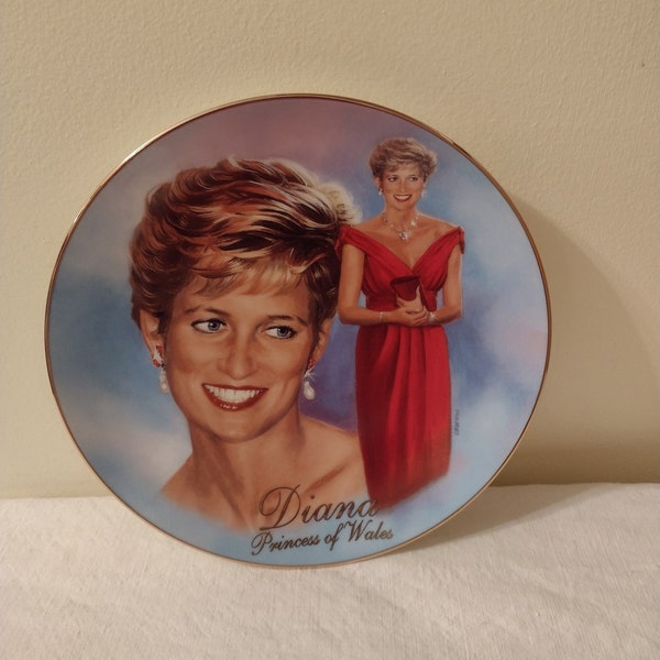 Vintage Plate Of Diane  Princess of Wales 1998- #1626C. Limited Edition Of Forever Diane.