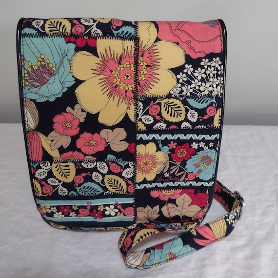 Vintage Vera Bradley Crossbody Bag. Multicolor Pattern. Magnetic Closure. Made in China. Etsy