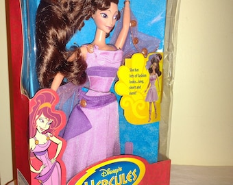 Vintage MEGARA Doll.  DISNEY&#39;S HERCULES Fashion Secrets Mattel Year 1996. Size 11&quot; Tall. Made in China.