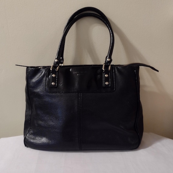 Vintage Kate Spade Leather Shoulder Purse. Color Black. Size 10" Tall, 16" Wide. Excellent Condition.