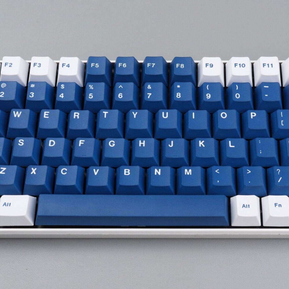 Blue White Keycaps PBT Dyesub Cherry Profile 129 Keys Keycap Etsy