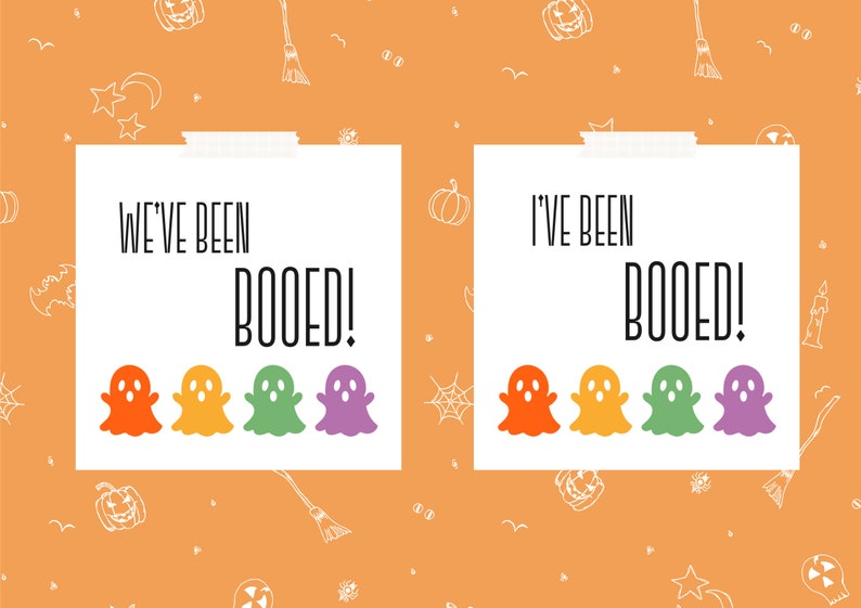 You've Been Booed Printable Halloween | I've Been Booed | We've Been ...