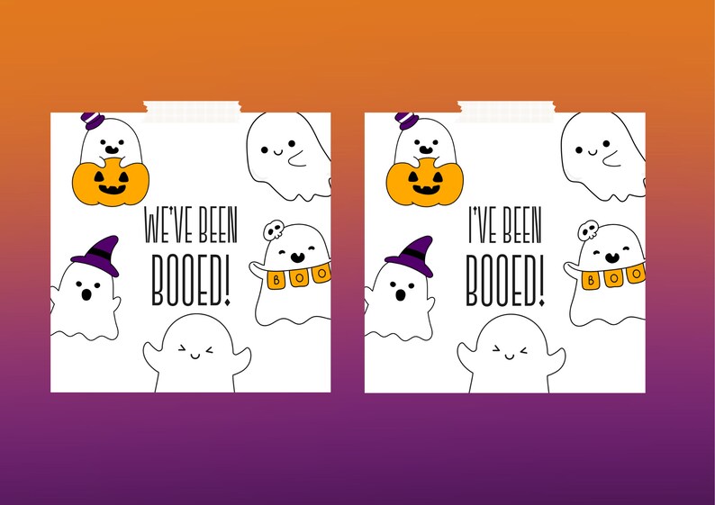 You've Been Booed Printable Halloween I've Been - Etsy