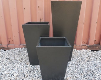 Powder Coated Tapered Steel Planter