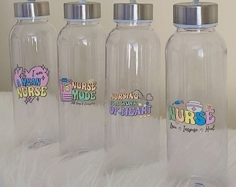 Nurse Bottle, Student Nurse, NHS Gift, Coffee Cup, Water Bottle, Healthcare Gift, Nursing, Essentials, University, Student, Nursing Student