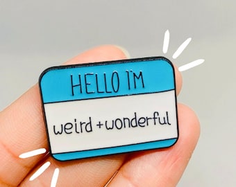 Hello I'm Pin Badge, Pin NHS Gifts Uni Midwife, Enamel Badge Dr. Enamel Brooch Gifting Nurse Button Christmas Present Gifts Favour Keepsake