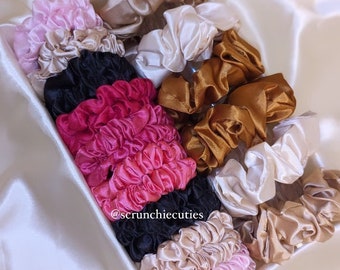 Silk Hair Scrunchies | Handmade for Everyday Wear | Accessory | Decoration | Hair Tie | Gift | Birthday | Graduation | Valentine | Christmas