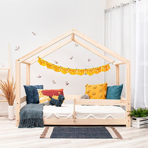 Huisbed Kinderbed met Reling Verlicht Cabane Pipit