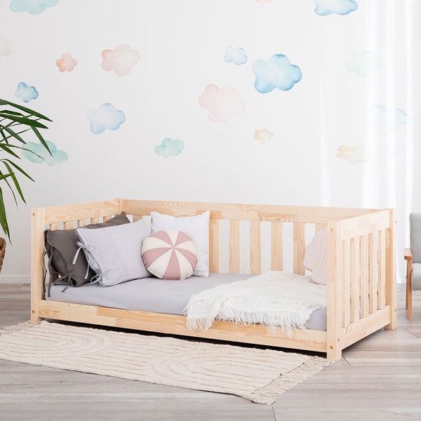 Children's bed, floor bed Montessori Falco