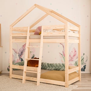 Bunk bed bunk bed double bed house bed children's bed Saja 2