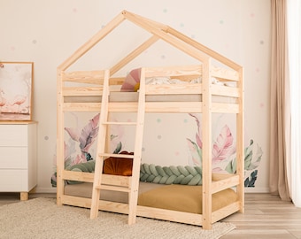 Bunk bed bunk bed double bed house bed children's bed Saja 2