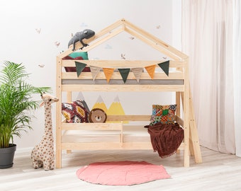 Lit Tipi Camo - TreeTale Lit Cabane - Montessori Bett