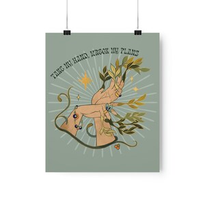 Taylor Swift Poster Willow Lyrics in Vintage Cottagecore Aesthetic Wall Art | Taylor Swift Evermore Sage Green Wall Art image 7