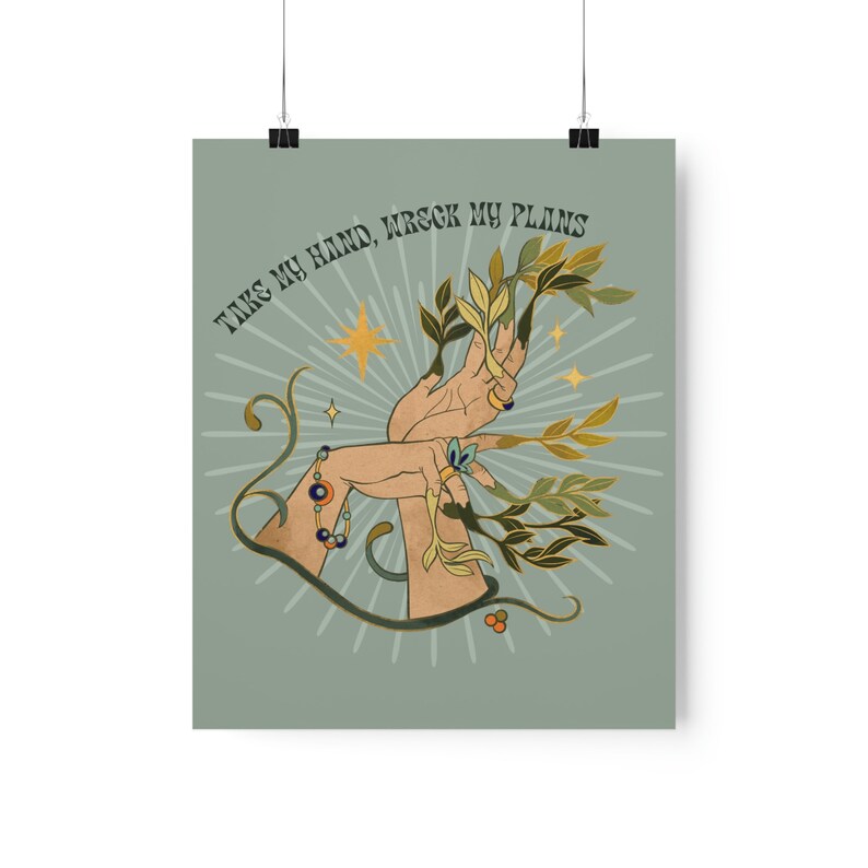 Taylor Swift Poster Willow Lyrics in Vintage Cottagecore Aesthetic Wall Art | Taylor Swift Evermore Sage Green Wall Art image 7
