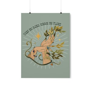 Taylor Swift Poster Willow Lyrics in Vintage Cottagecore Aesthetic Wall Art | Taylor Swift Evermore Sage Green Wall Art image 5