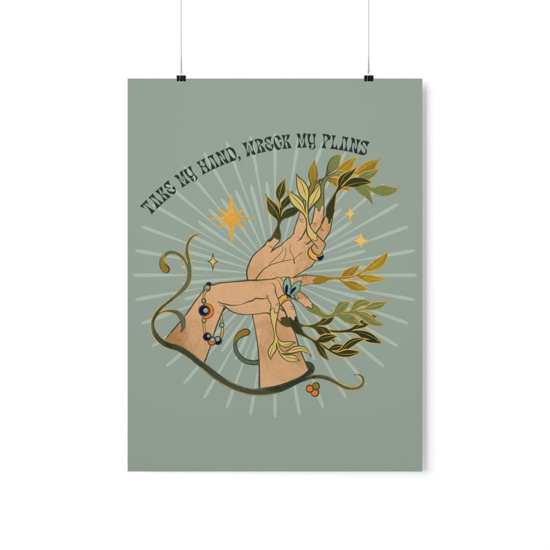 Taylor Swift Poster Willow Lyrics in Vintage Cottagecore Aesthetic Wall Art | Taylor Swift Evermore Sage Green Wall Art image 5