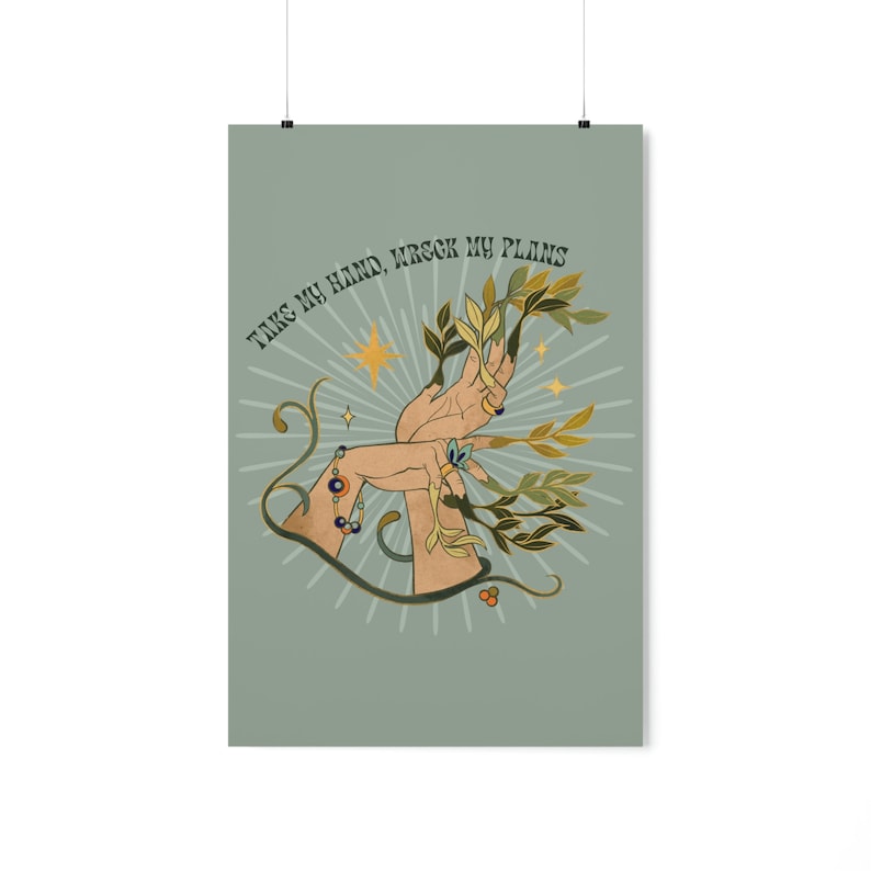 Taylor Swift Poster Willow Lyrics in Vintage Cottagecore Aesthetic Wall Art | Taylor Swift Evermore Sage Green Wall Art image 4