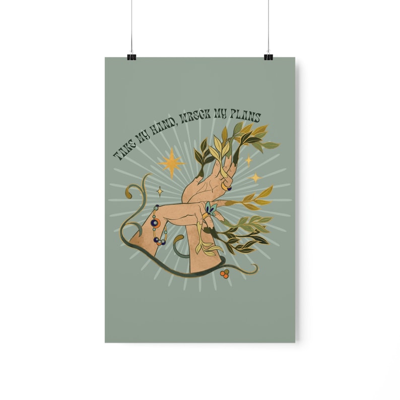 Taylor Swift Poster Willow Lyrics in Vintage Cottagecore Aesthetic Wall Art | Taylor Swift Evermore Sage Green Wall Art image 6