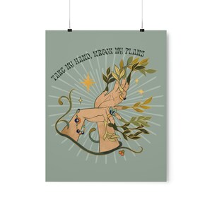 Taylor Swift Poster Willow Lyrics in Vintage Cottagecore Aesthetic Wall Art | Taylor Swift Evermore Sage Green Wall Art image 9