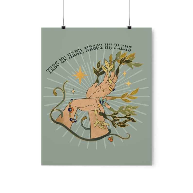 Taylor Swift Poster Willow Lyrics in Vintage Cottagecore Aesthetic Wall Art | Taylor Swift Evermore Sage Green Wall Art image 9
