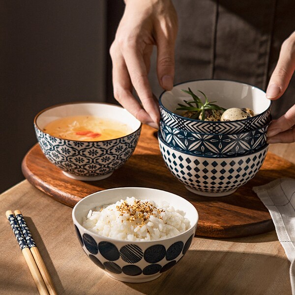 Ceramic Rice Bowls Etsy