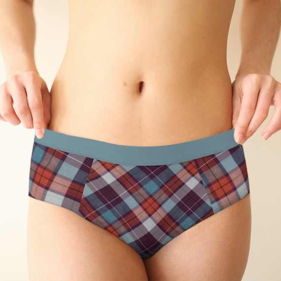 Womens Cheeky Briefs Printed Scottish Tartan Panties, Sizes XS-XL, Womens  Briefs Underwear Panties Knickers Hipsters -  Canada