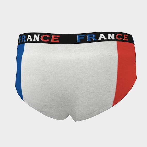 Briefs Womens Underwear in French Flag Color Stripes Cheeky Briefs Panties  Sizes XS-XL Tricolour Drapeau Français -  Canada