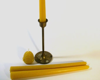 Candela di cera d'api pura al 100% / 10" di altezza / Coni di cera d'api 0,75" / Candele profumate al miele naturale