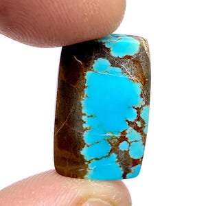 AAA Quality Number 8 Turquoise Cabochon...Eight Turquoise Mine  Gemstone...Handmade Gemstone...Cushion Shape Cabochon...21x13x4mm...12Ct