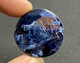 Rare Quality Pietersite Cabochon - Designer Pietersite Gemstone - Handmade Gemstone - Round Shape Cabochon...29x29x4mm...30Ct