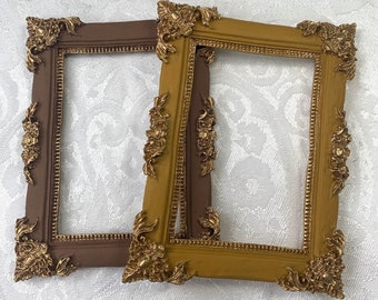 Handmade Small Plaster Frame, Choice of Colours, Craft or Dollshouse