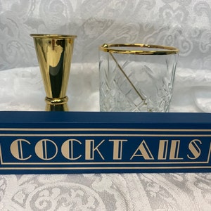 Wooden Cocktails Sign, Two Sizes, Can Be Personalised, 25 Colours