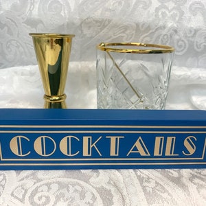 Small Wooden Cocktails Sign, Choice of Colours, Can be Personalised