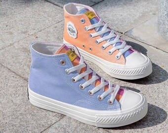 Ultraviolet, Colour Changing Converse Style, High Tops