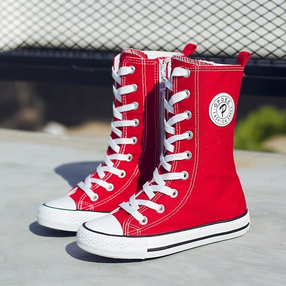 Aja Derivar recurso Zapatos altos para niños / Estilo Converse / Zapatos para - Etsy España