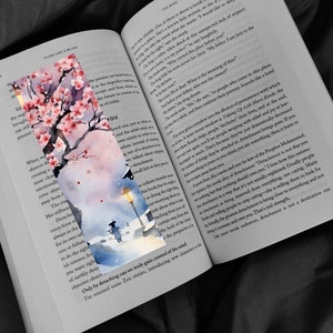 Watercolor Printable Bookmarks, Cherry Blossom, Japanese Edo Culture ...