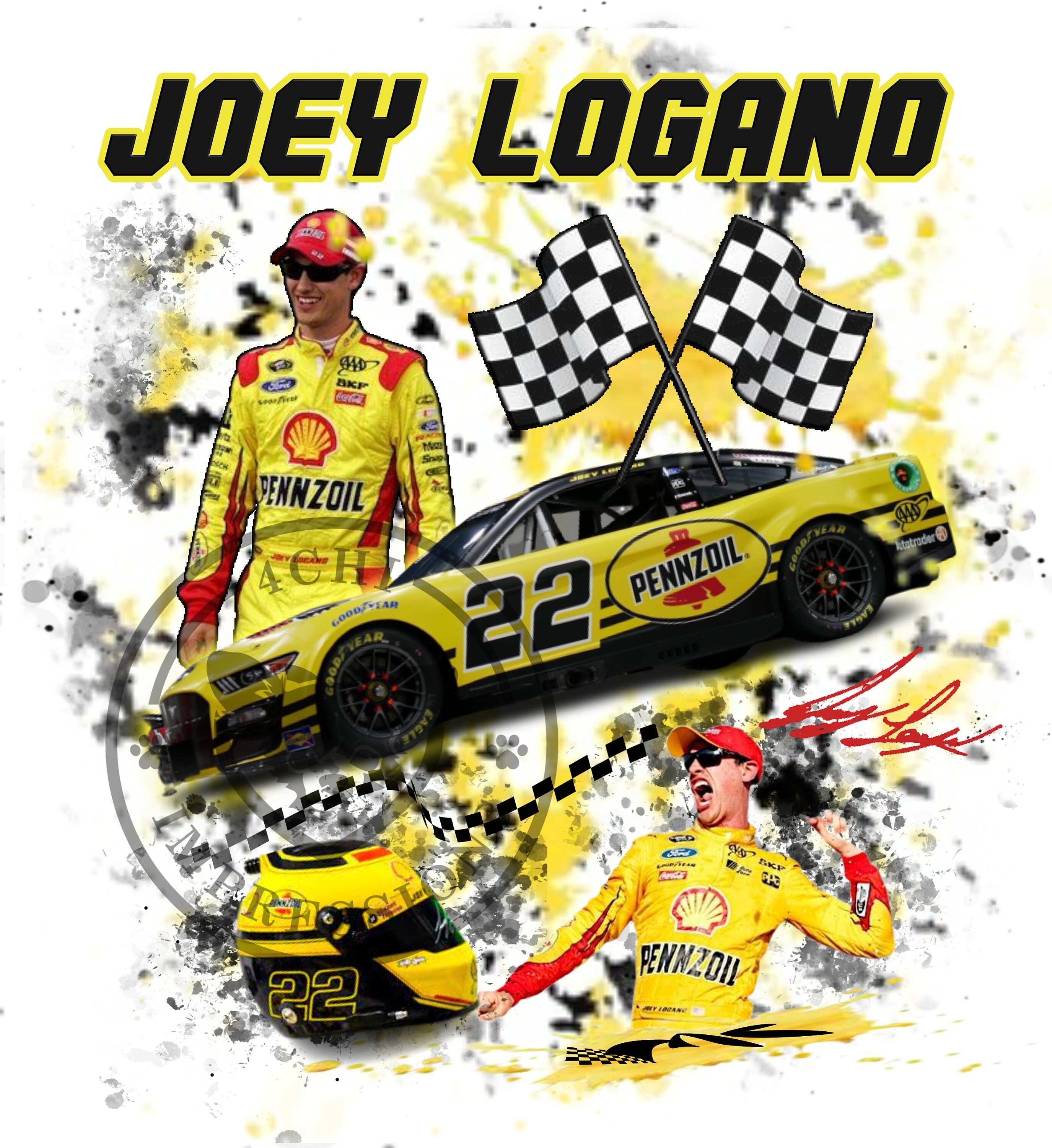 Joey Logano – Joey Logano No. 22 Car Keychain