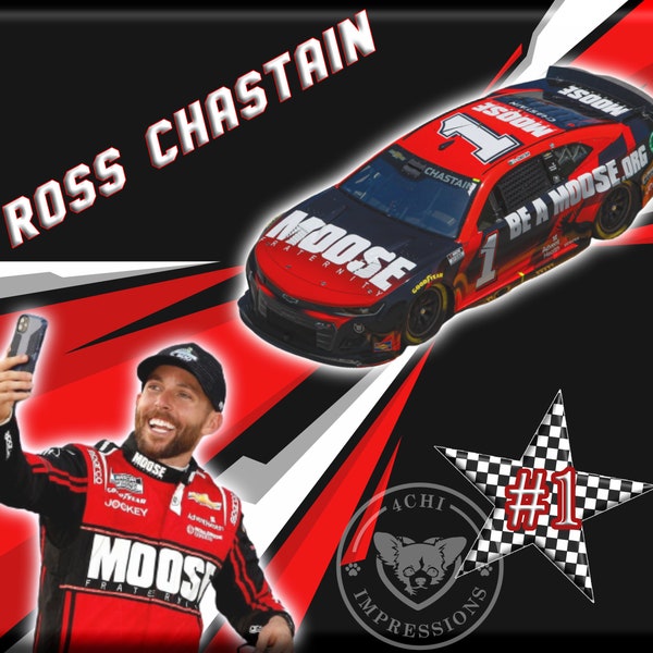 Ross Chastain - NASCAR driver digital design for sublimation - PNG - JPEG - High Res - 20 oz tumbler - instant download