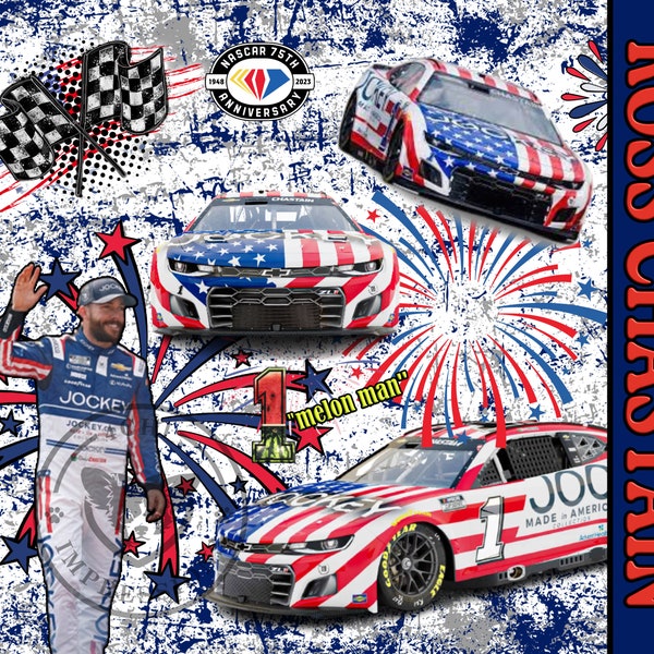 Ross Chastain "Melon Man" digital design for sublimation on tumblers & more - PNG - High Res - NASCAR racing