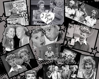 I Love Lucy - Sublimation  Digital design/wrap for Tumblers & More!  PNG - High Res - 50's Television Show