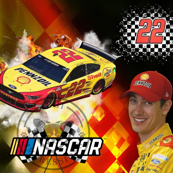 Joey Lagano NASCAR driver - digital file for sublimation - PNG/JPEG - High Res - Instant Download