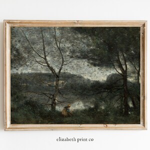 Landscape Antique Print | Moody Digital Print